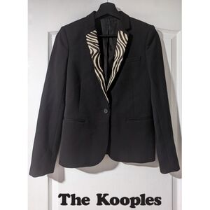 NEW The Kooples | Zebra Collar Wool Blazer
